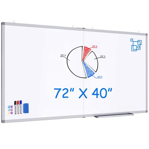 large magnetic whiteboards.